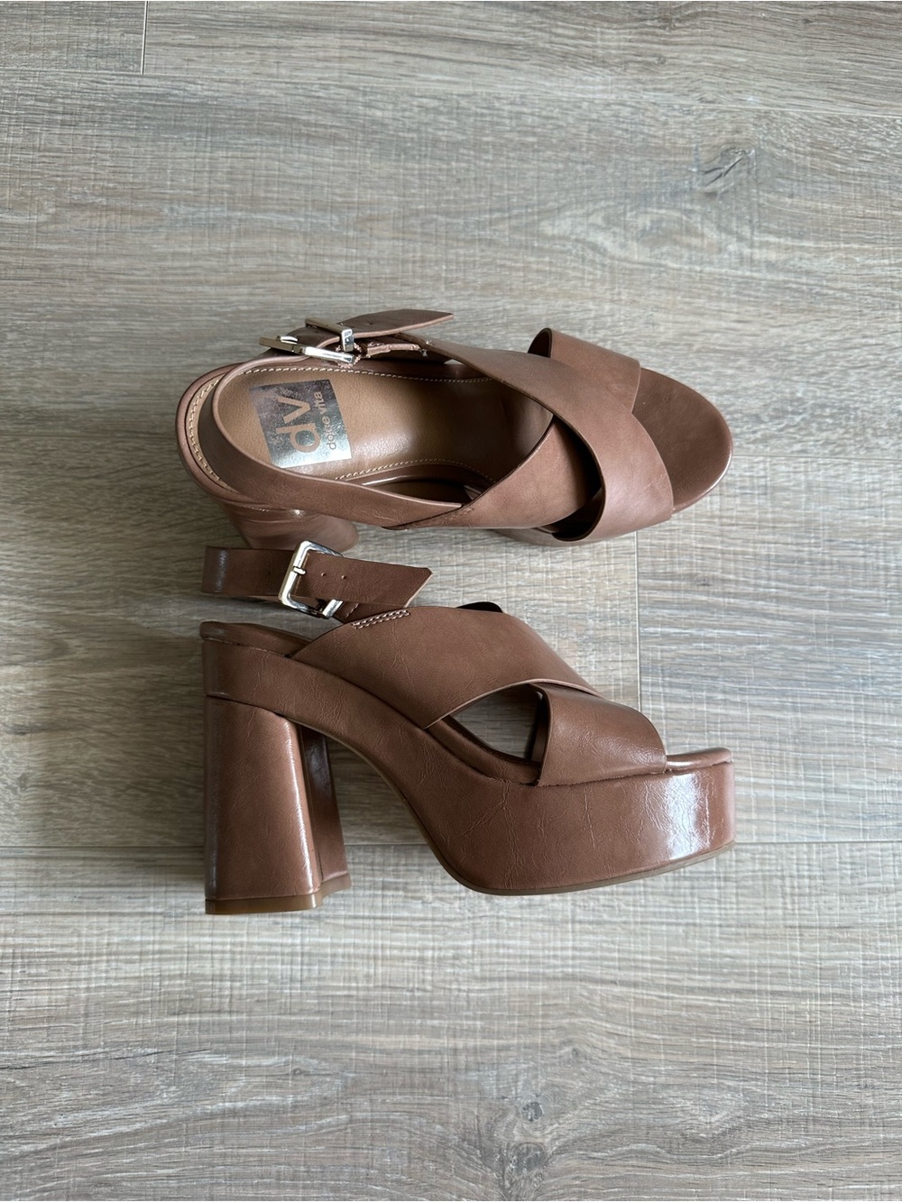 Dolce vita Platform Block Heel in Brown